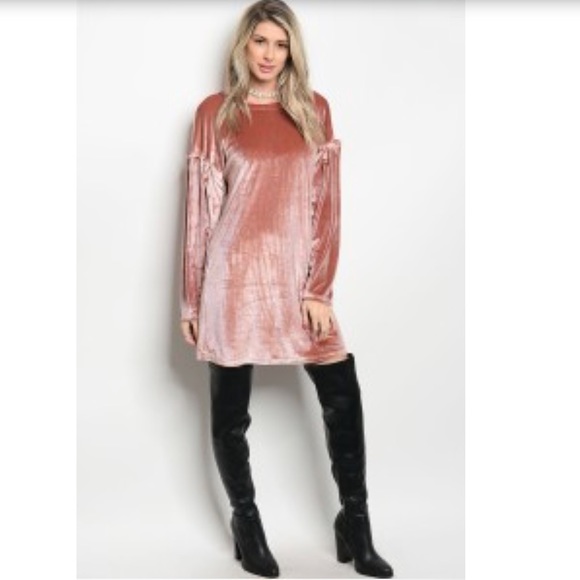 🥂Velvet Pink Dress🌟 - Picture 6 of 6